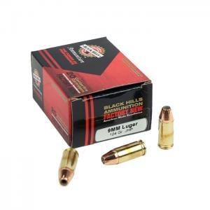 BLKHILLS D9N320 9MM LGER 124GR JACKTED 25/25