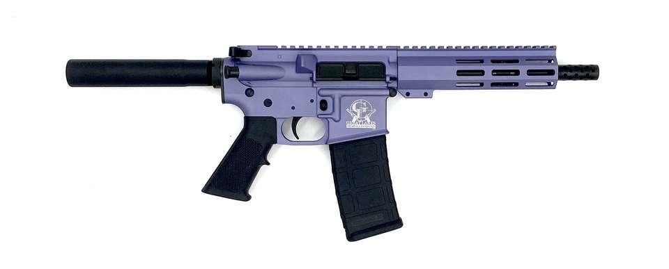 Great Lakes Firearms & Ammo AR-15 Pistol 7.5" Wild Orchid 223 Wylde