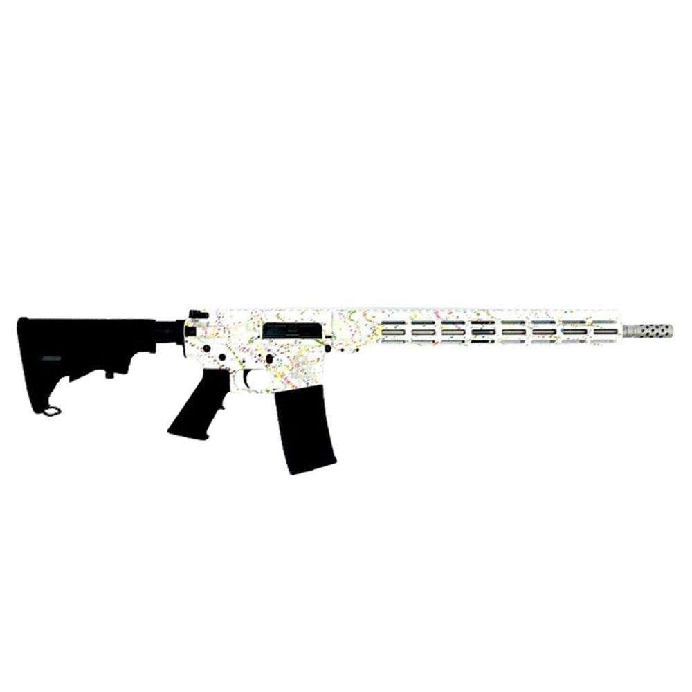 Great Lakes Firearms & Ammo GLFA AR-15 Rifle 16" Saved By The Splatter White 223 Wylde