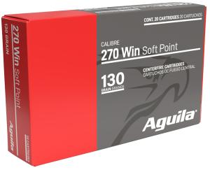 Aguila .270 Winchester 130 gr BTSP 20rds Rifle Ammo for Versatile Hunting Performance - 8053AG