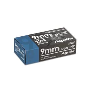 Aguila Aguila Ammunition 9mm Luger Handgun Ammo - 124 Grain | JHP | 500rd Case