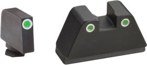 AmeriGlo Glock 2XL Tritium Night Sight, Tall 3 Dot, Green / Green