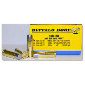Buffalo Bore .500 JRH Ammo 440 Grain FN Hard Cast 1325 fps 20 Rounds
