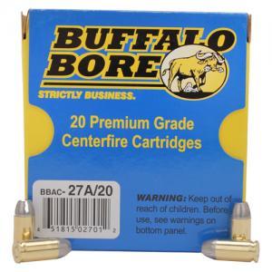 Buffalo Bore Ammunition 27A/20 380Auto +P 100 Grain Hard Cast FN ( Per 20) 380 ACP