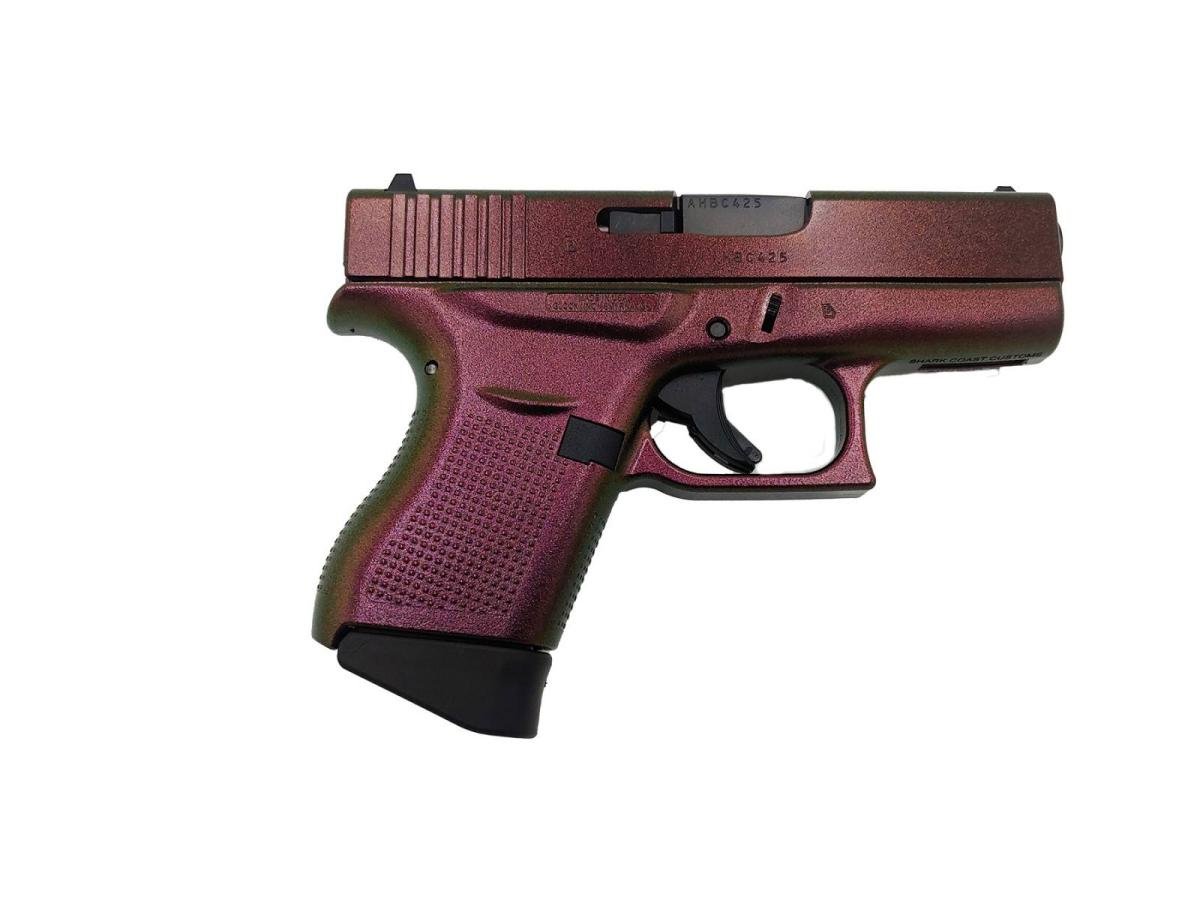 Glock 43 9mm Single Stack Pistol with Cerakote Faded Dark Earth