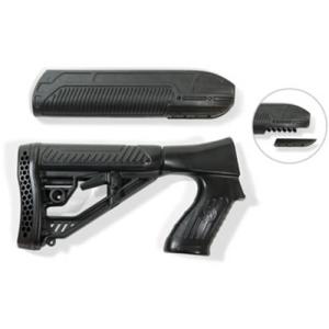 Adaptive Tactical EX Performance Stock Kit, Fits Remington 870 12 Gauge, Forend and M4 Style Stock, Black Finish AT-0200