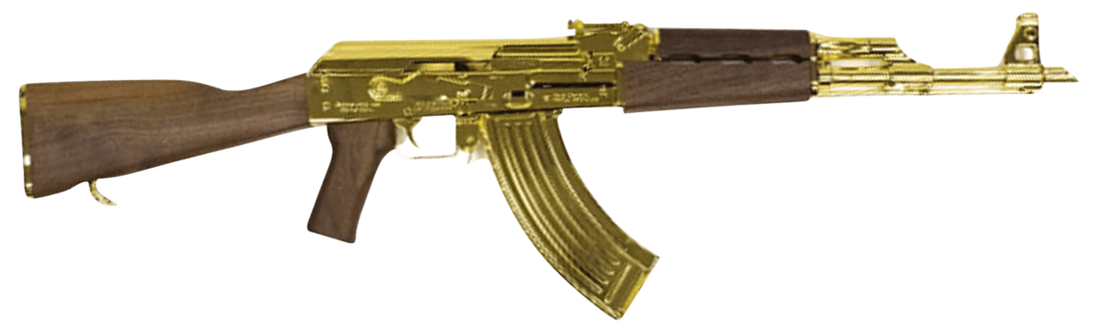 Zastava M70 24kt Gold Plated AK47 7.62x39mm