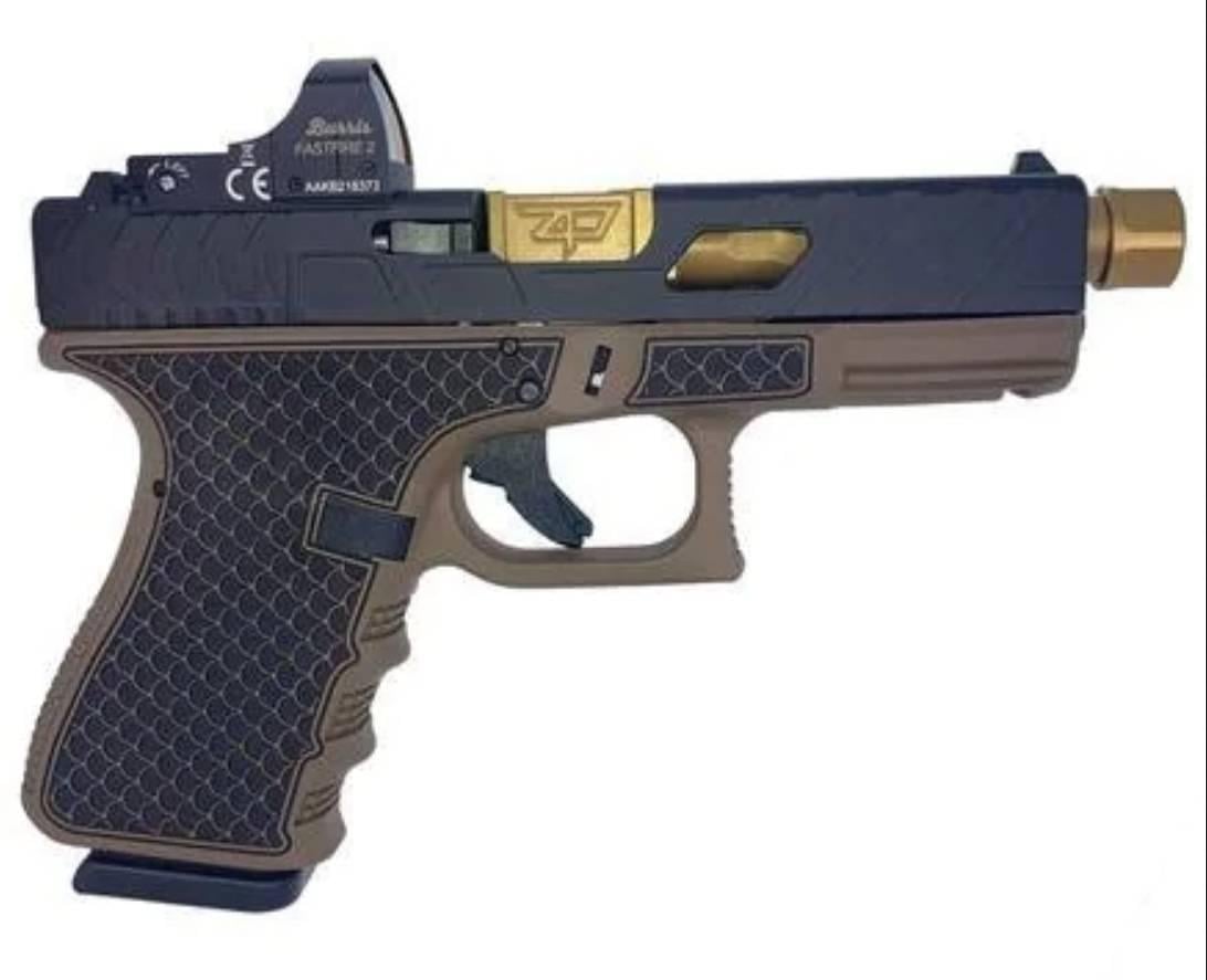 Glock 19 Gen 3 Custom Bronze Back Tarpon FDE Frame 9mm