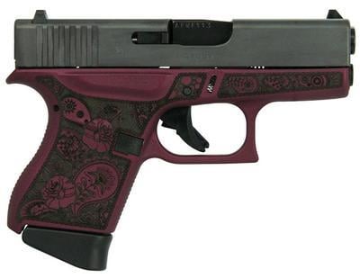 Glock 43 Black Cherry & Paisley 9mm