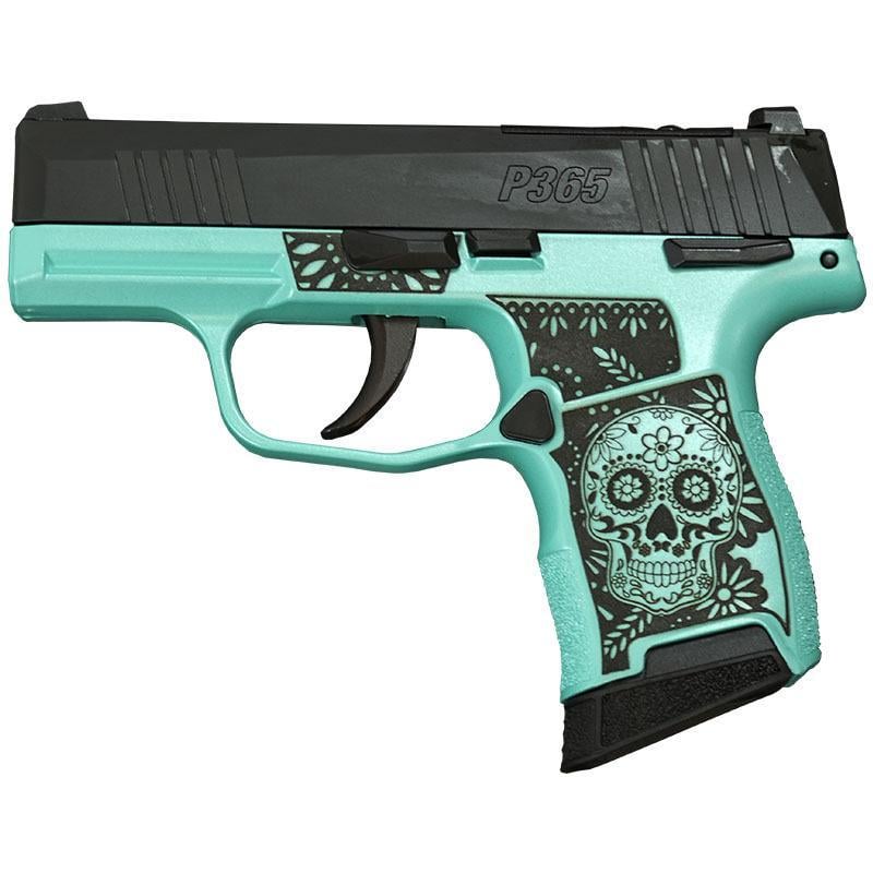 Sig Sauer P365 Sugar Skull Tiffany Glitter 380 ACP