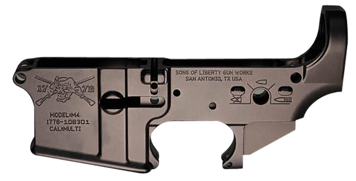 Sons of Liberty Gun Works Angry Patriot Stripped Lower Receiver Mil-Spec AR-15 223/5.56
