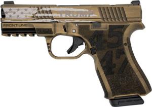 Black Rain Ordnance Frontline Trump Custom (Gold Battleworn) 9mm