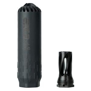 HuxWrx Flow 556K Suppressor w/ Flash Hider-QD 556, Black 5.56