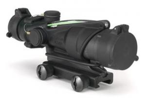 Trijicon ACOG 4x32 Illuminated Green Chevron Reticle, for M150, Black w/ TA51 Mount