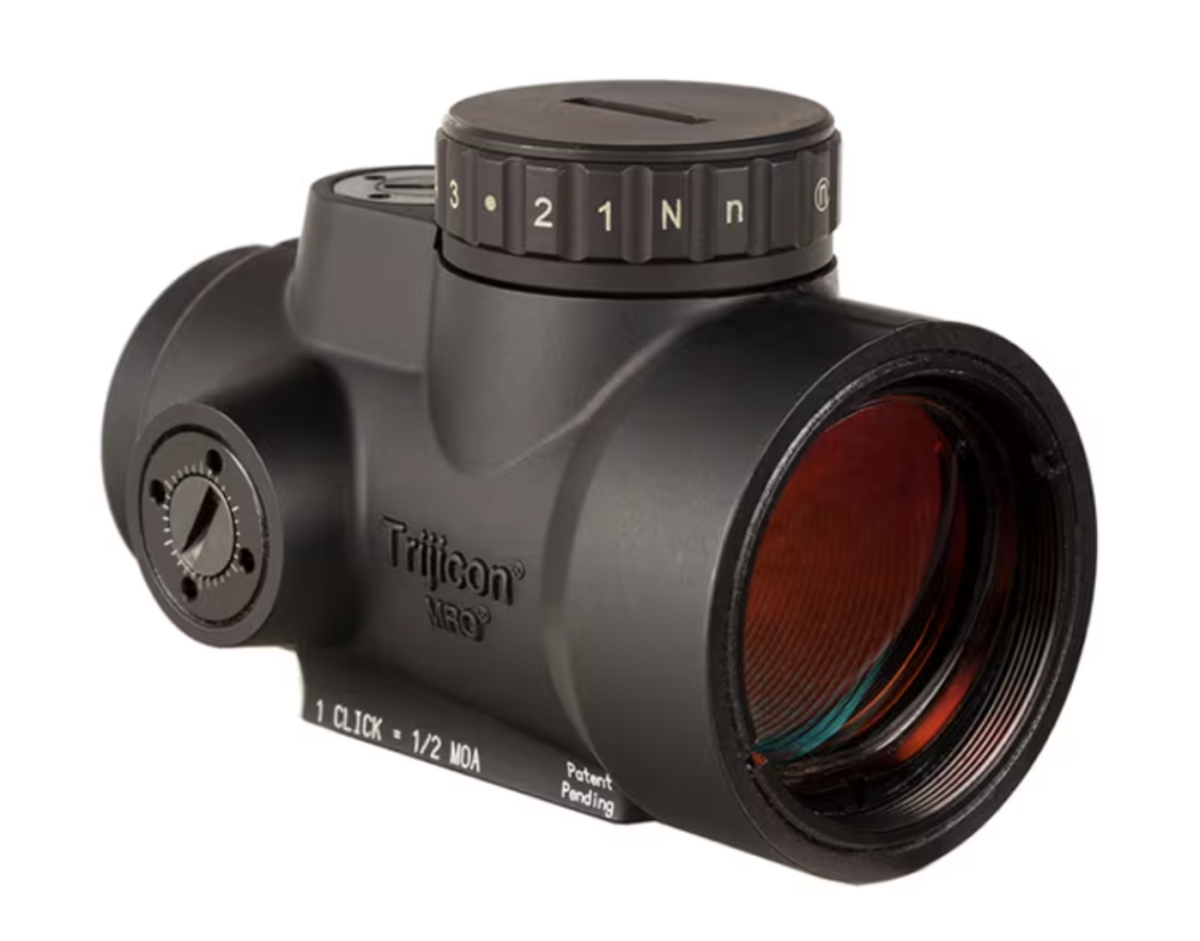 Trijicon MRO HD Red Dot, 1X25, 68MOA Circle With 2MOA Center Dot, Black, No Mount