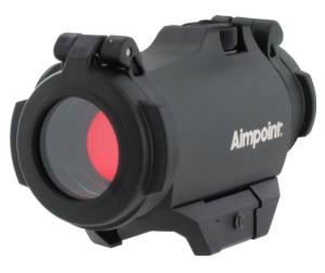 Aimpoint Micro H-2 Red Dot Reflex Sight, 2 MOA Dot Reticle, w/ Picatinny Mount, Black, Semi Matte, Anodized, 200185
