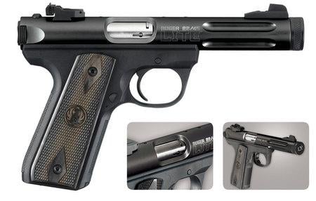 Ruger Mark III 22/45 Rimfire Pistol with Black Laminate Grips 22 LR