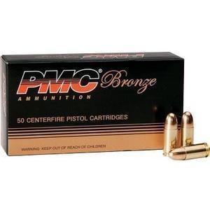 PMC Bronze Handgun Ammo - Full Metal jacket Flat Point - .40 S&W - 50 Rounds