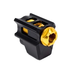 Tyrant Designs T-Comp Glock 19 Gen 5 Compensator, Black/Gold, 9mm Luger