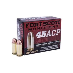 Fort Scott Munitions 45ACP 180 Grain Centerfire Pistol Ammunition 20 Rounds 450-180-SCV 45 ACP