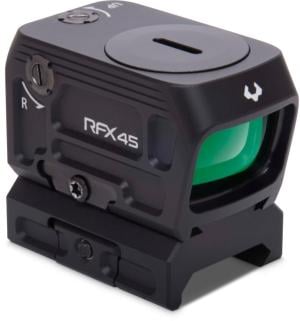 Viridian Weapon Technologies RFX45 Closed Emitter Green Dot Sight includes Low Mount, Black