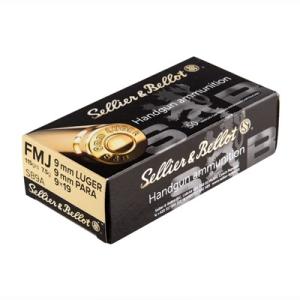 Sellier & Bellot Handgun Ammo - 9mm Luger - 124 grain - 50 Rounds