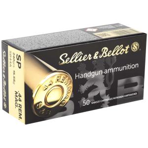 Sellier & Bellot .44 Magnum Ammunition 240 Grain Soft Point 1181 fps 600 Rounds