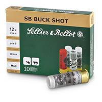 Sellier & Bellot Buckshot Shotshells - 12 Gauge - 00 Buck - 10 Rounds - 2.75''