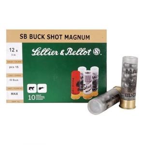 Sellier & Bellot Shotgun Ammunition 12 ga 3" 1-7/8 oz 1214 fps #00 10/ct