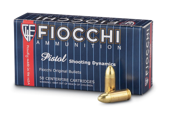 9mm Fiocchi 124 JHP 9APB