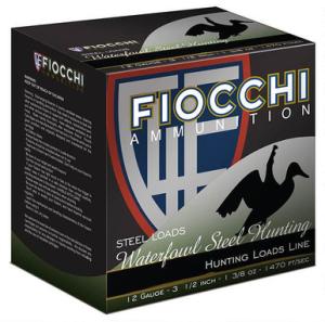 Fiocchi Waterfowl Steel Hunting 12 Gauge Ammunition 25 Rounds 3-1/2" #BBB Shot 1-3/8oz Steel 1470fps