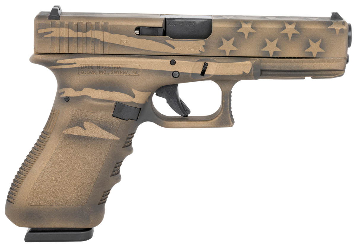 Glock 22 Gen 3 BRONZE Distressed USA Flag .40 S&W