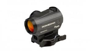 Sig Sauer Romeo4H Red Dot Sight,Green Horse Shoe Dot, 0.5 MOA Adj, Side Battery, Torx And Qr Mounts, Graphite, NSN N