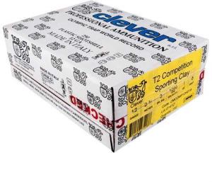 Clever T2 Competition 12 Gauge Trap Loads 2 3/4 1oz 8 Shot 1280 FPS -250ct CASE