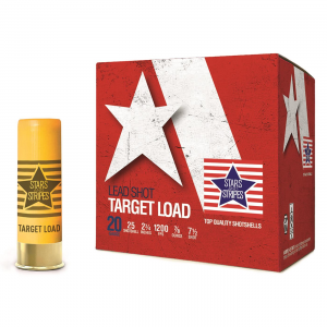PPU Stars & Stripes Target Shotshells 20ga 2-3/4" 7/8oz 1200 fps #8 25/ct