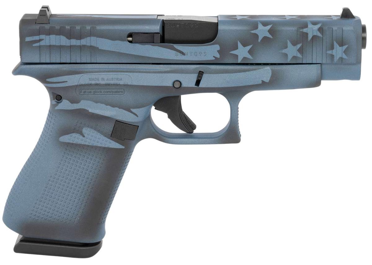 Glock 48 Compact MOS Blue Titanium Flag Cerakote 9mm