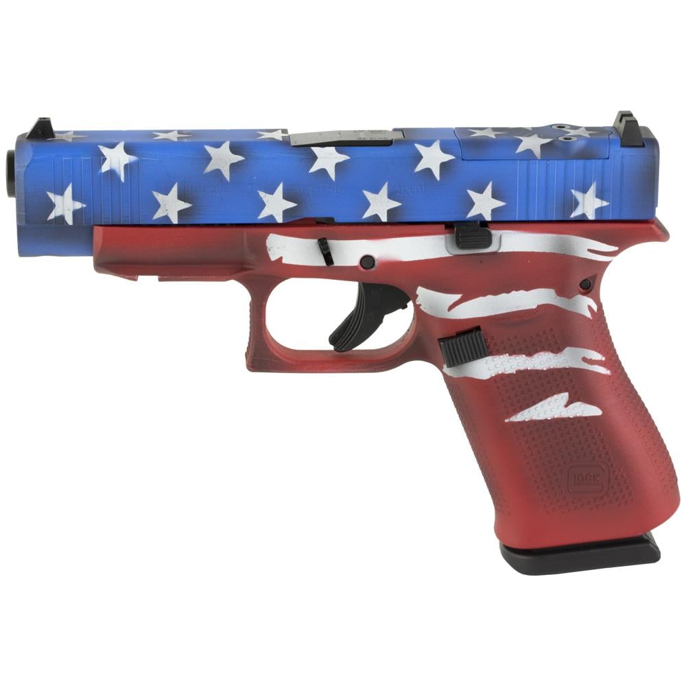 Glock 48 Red White Blue BW Flag 9mm