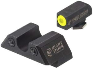 Night Fision Standard Height Glock 48 Night Sight Set, Yellow