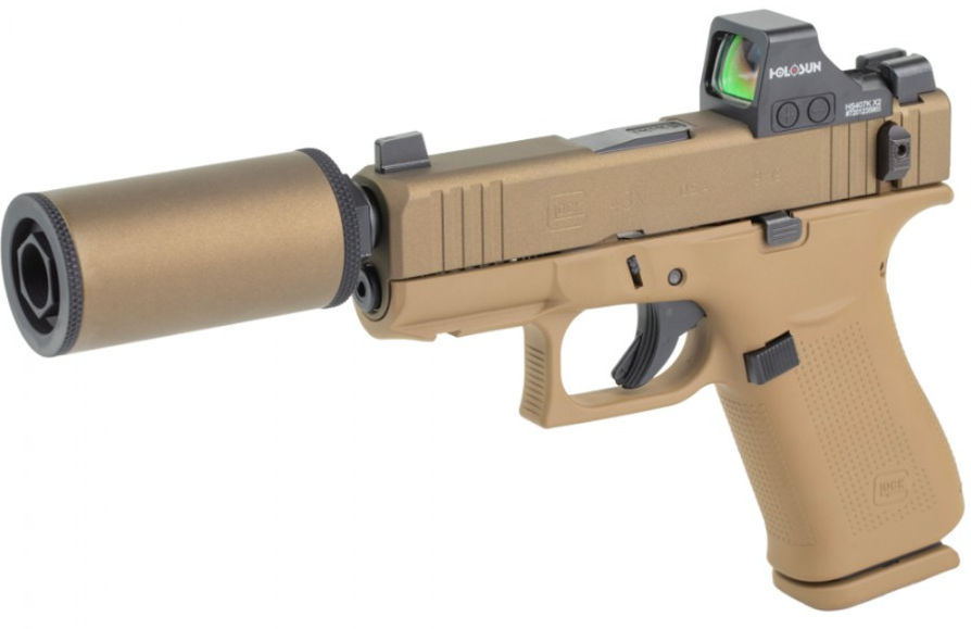 Shark Coast Tactical Glock 43X "Hush Puppy" 9mm