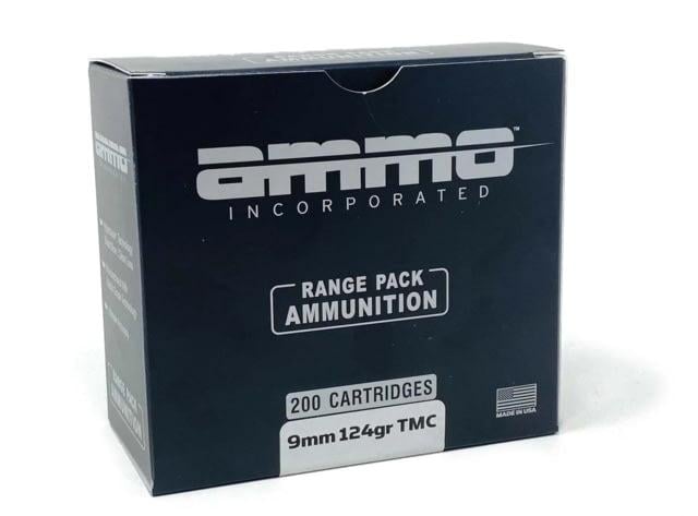 Ammo Inc. 9mm Luger 124 grain Total Metal Case Centerfire 200 rounds