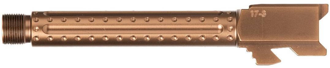 Ballistic Advantage Glock 17 PVD Copper Threaded Bomber Fluting Barrel 9mm