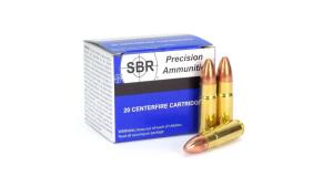 SBR .458 SOCOM Precision Ammunition 500 Grain FMJ High Velocity 20 Rounds
