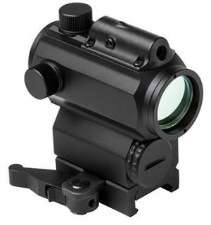 NcSTAR VISM Red & Blue Dot Reflex Optic - 1.7in H with Integrated Green Laser, Black