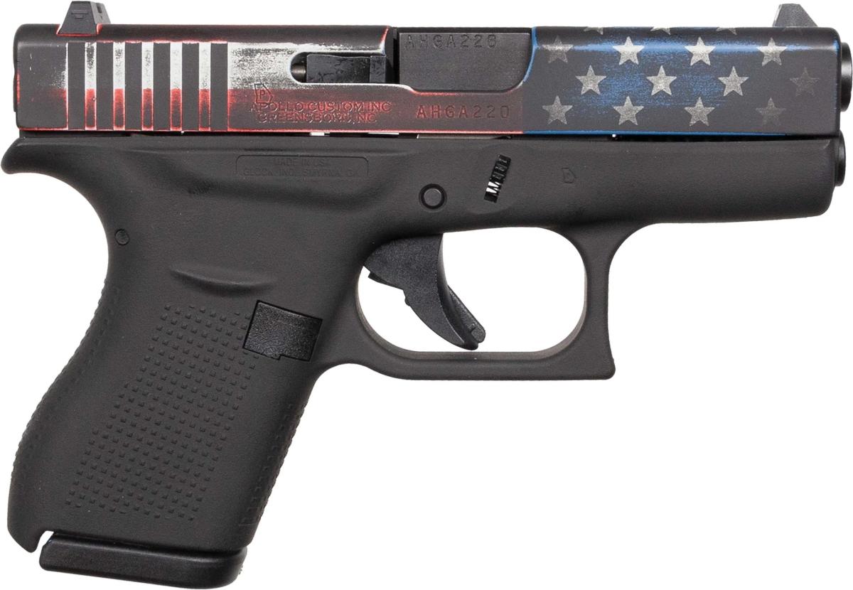 Glock 42 Distressed Flag
