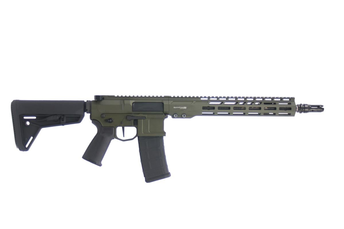 Blackout Defense Quantum DTL Rifle 13.9" P&W MLOK Green 223/5.56