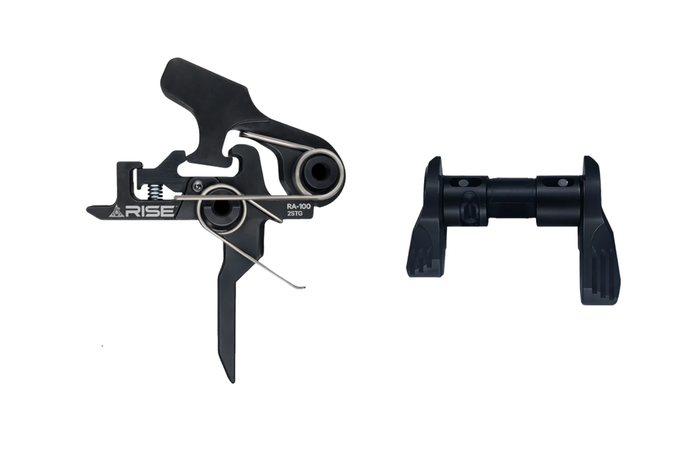 Rise Armament RA-100 Flat Two-Stage Trigger + RA-6423 Black Ambi Safety Selector