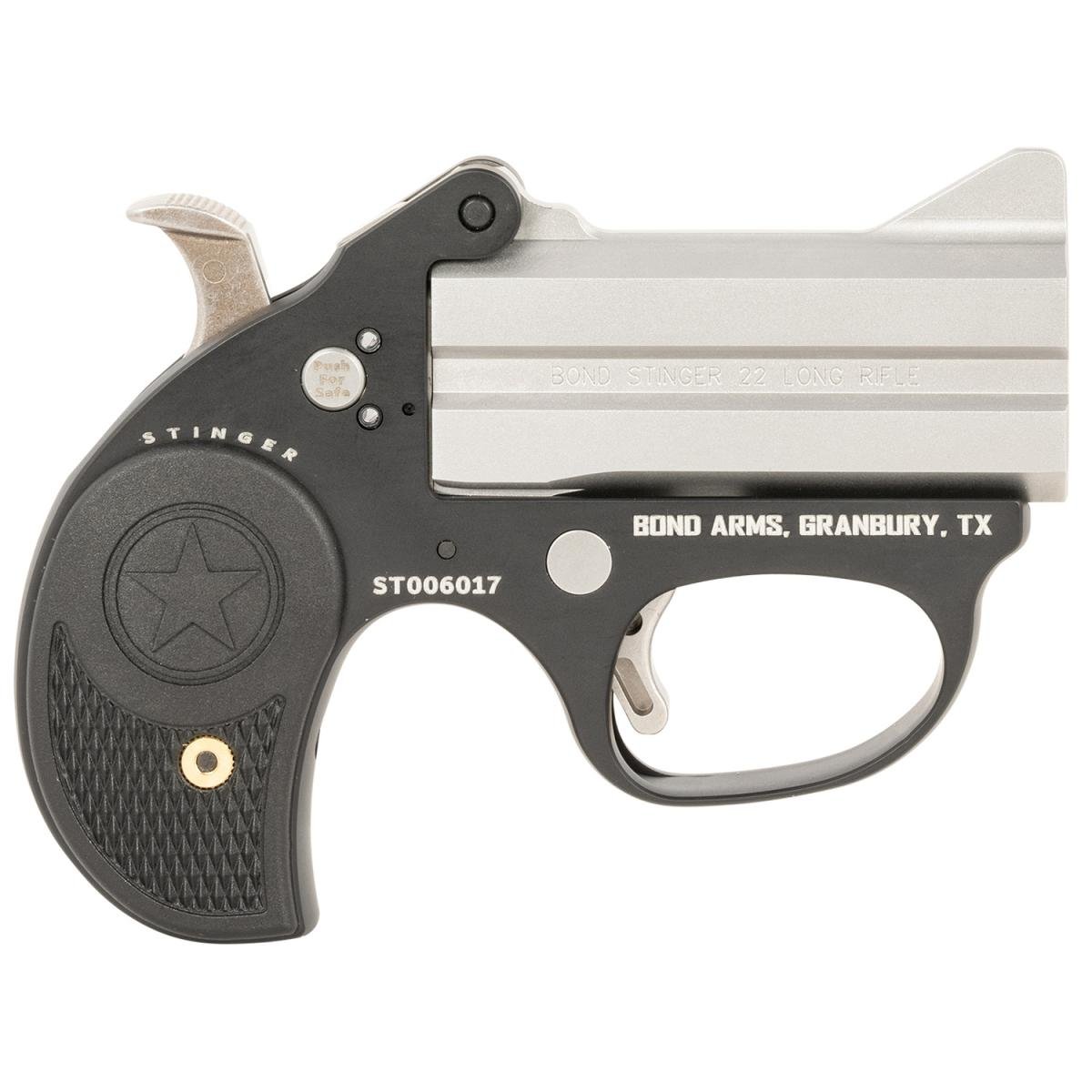 Bond Arms Stinger Derringer 3" BBL 2 Rd. Silver/ Black 22 LR