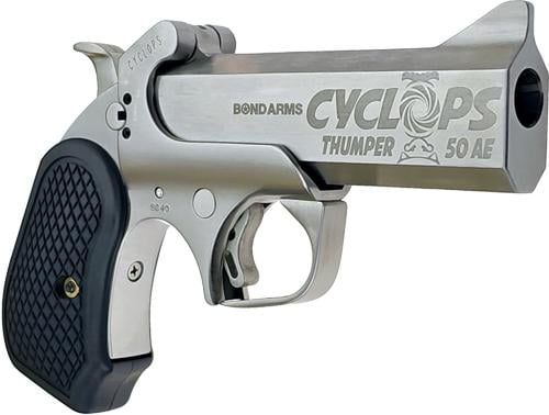Bond Arms Cyclops Big Bore - Stainless/Silver, 4.25" Barrel, 1 Round 50 AE