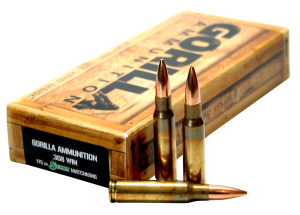 Gorilla Ammunition GA308175SMK Company Llc Gorilla Ammunition 308 Win 175Gr Boat Tail Hollow Point Sierra Matchking 20