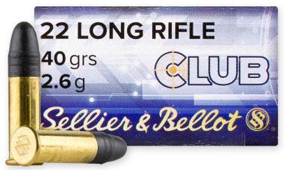 Sellier & Bellot .22 LR 40-Gr. LRN 50 Rnds 22 Long Rifle